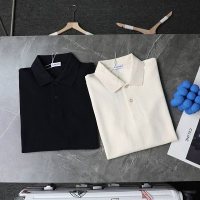 顶级复刻 高端定制 Burberry 巴宝莉 新款刺绣polo衫休闲短袖T恤 款号：5027 颜色：黑色 杏色 购入原版开模打造，全套定制辅料，细节决定成败 博