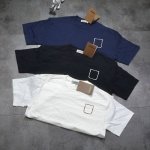 80 Burberry/巴宝莉2025年新款经典格子口袋Logo印花圆领纯棉短袖T恤！落肩款休闲体恤.经典款永不过时夏季运动休闲百搭短T！6个颜色 情侣款男女休
