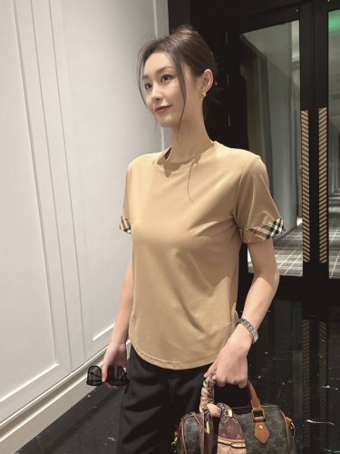 B家B家新款圆领短袖T恤 款号:62135 黑色 白色 杏色 宝蓝色 s-M-L-Xl-Xxl