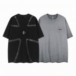白底细节图 款号 9009-高端品质 25夏季最新款Choicehearts重工做旧拼接涂鸦五金短袖 颜色 做旧黑 做旧灰 尺码 S-Xl