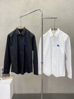 Burberry巴宝莉独家专供新款原单男士休闲长袖衬衫 高端定制 高端版本 时尚百搭爆款进口面料 手感超柔软细腻 穿着亲肤舒适 高端精品 代工厂p精细做工 上身