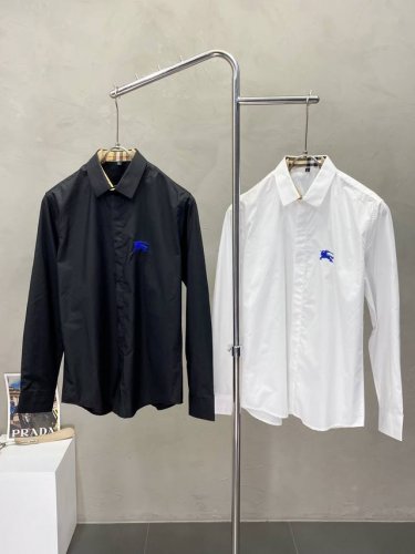 Burberry巴宝莉独家专供新款原单男士休闲长袖衬衫 高端定制 高端版本 时尚百搭爆款进口面料 手感超柔软细腻 穿着亲肤舒适 高端精品 代工厂p精细做工 上身