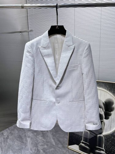 芬迪 Fendi 2025Ss春秋新款 西装 西服 ，高端版本！专柜定制面料 透气舒适度高，细节无可挑剔，品牌元素设计理念，体现高品质。手感细腻柔软！呈现休闲裁