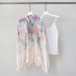 款号：25019 成分：100% Silk 尺寸：S M L Xl 胸围 脚围 长 Bust Hem Long S 140 148 64 M 144 152 6