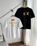 供 - 路易威登男女同款户外运动透气2025春夏最新黄色四叶草发泡印花短袖宽松休闲时尚百搭T恤 - 在时尚的世界里 每个人都渴望展现独特个性 这件路易威登25S