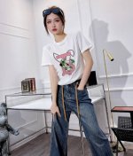 Burberry 巴宝莉兔子米老鼠字母印花短袖 上身图
