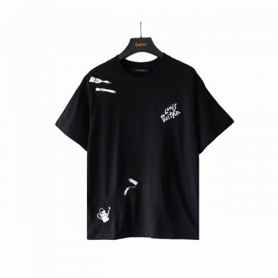 实拍细节图+尺码表 Louis Vuitton 路易威登 24Ss 工具刺绣短袖 原版面料 万针刺绣工艺 网红明星同款 440支定制270克双股丝光棉处理 手感