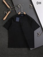 Louis Vuitton 路易威登 1V 驴家 微宽版型S-Xl 25Ss Lv 新品专柜走秀款 胸前镂空简约字母 后幅四叶草贴布字母刺绣Logo 男女同款