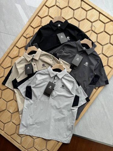 凯乐石夏季新品男士翻领速干吸湿运动抗菌Polo衫 立体切割剪裁 经典Polo领三粒扣开襟 工装风设计，打破常规翻领，穿出不一样的感觉！特定凉感科技面料，舒适感升