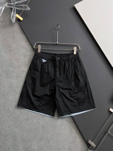 prad*爆款纯棉高支短裤 采用380G超厚纯棉+真丝光面料 进口原版面料 超级质感 舒适柔软透气 休闲宽松版型 潮流男女同款 尺码 M-3Xl