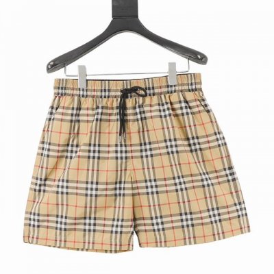 Burberry 巴宝莉 经典格纹沙滩短裤 面料原版定制，功能性斜纹面料，成衣百分百定位对条对格，非常耗时废料，密度手感和原版达到一致，松紧腰搭配，轻松调节腰围