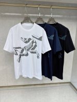 始祖鸟 2025春夏新款半袖 爆款定制纯棉面料 重工洗水，面料舒适质感 码数：S-L