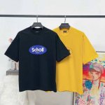 顶级版本 大货挂拍图 #巴黎25Ss新款Scholl联名印花短袖# Balenci*Ga巴黎# 面料采用260G巴黎专用双纱*高克重1比1双纱罗纹 前幅采用进口