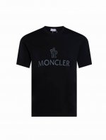 130(Zp版本) -Moncler蒙口24官网款短袖T恤 男女同款 -采用原版230G 32支定制进口超滑冰丝平纹面料 螺纹同缸定染零色差 全新定制辅料 独家
