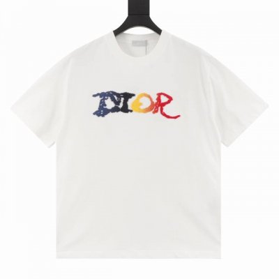 christian Dior迪奥经典款 牙刷绒渐变刺绣短袖 尺码Xs-Xl