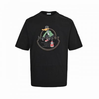 Moncler 蒙口 动画人物印花短袖 情侣款 采用260克双纱精梳纯棉，上身有型！倍有质感！ 印花采用特殊材料！数码直喷透气印花技术！牢度高，不开胶不脱落！手