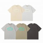 fear Of God Fog Essential 复线 23Fw 弧形字母 Logo 印花情侣圆领短袖T恤 Color：蛋壳色 深灰色 浅灰色 烟灰色 黑灰色