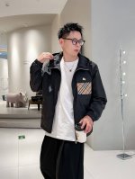 巴宝莉 高品质2025春季新款夹克外套，秀场新品品相非常完美，记忆面料舒适保暖，三标齐全，色泽饱满诱人，非常出彩的设计，轻松将时髦感进阶，做工极为考究严谨，走线