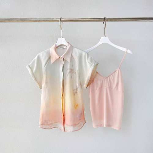 款号：25007 成分：52% Linen 48% Silk 尺寸：0 1 2 3 胸围 腰围 长 Bust Waist Long 0 90 70 58 1 9