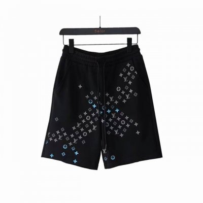 实拍细节图+尺码表 Louis Vuitton 路易威登 百搭立体迷彩Logo印花短裤 衣橱必备金典款，经典Logo渐变印花，腰节橡筋腰绳配置，什么身材都能驾驭