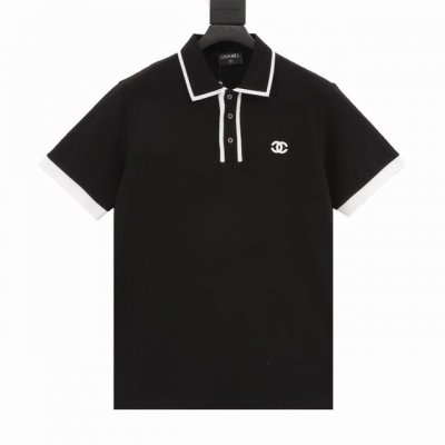 Chanel 香奈儿重工定制款珠地棉翻领polo衫 夏日限定系列，渠道定制款 人间真“香”的短袖polo衫，有态度 有腔调感的一款 高级感满满，时髦味儿足！客供