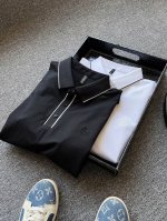 专柜顶级Polo衫！ 人气爆款！Loewe 罗意威&昂跑 On联名款高奢短袖Polo衫！恒隆在售万元级，款号：2563 罗意威&昂跑联合研发最新高端菠萝格锦棉面