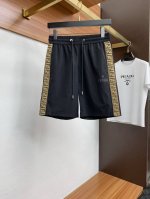 芬迪 2025春夏季新款 最新休闲短裤 原版裤型上身休闲百搭 随性慵懒范 高级定制面料 订制工艺 舒适感爆棚 高端大气 夏天的味道有没有 首选 M-4Xl