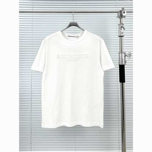 大王毛巾绣短袖 黑色 白色 S-M-L-Xl 亚历山大王Alexanderwang 25春夏磨毛情侣压花T恤 Alexander Wang 25春夏限定 压花工