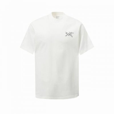 9016# 顶级版本 官网品质 -Arc’Teryx 始祖鸟 Logo印花圆领短袖T恤 -购入原版开模打造，定制侧标，下摆双窄针平车，细节决定成败 Os落肩版型