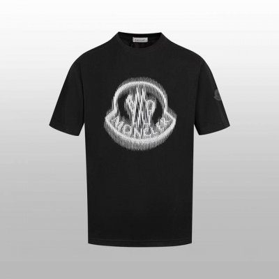 顶级版本 区别通货 Moncler 字母印花短袖 颜色：黑色 尺码：Xs S M L 辅料: 全套定制辅料 版型：宽松 无性别区分 男女同款