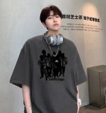 80 balenciaga 巴黎世家24Ss圆领短袖半袖T恤 面料采用260克纯棉双纱食毛面料 双线二本针压线 久洗不变形 原版定制三标 高端进口印花 随意水洗