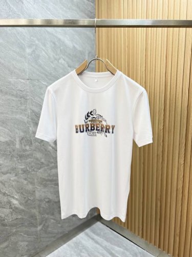 burberry 巴宝莉 2025年春夏新品上新 三标齐全 丝光棉圆领短袖T恤 好货不用过多介绍 看细节 专柜码数：M-6Xl 175 140建议Xl 修身版型