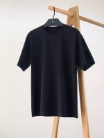 P180 Moncler 蒙口 2025Ss春夏新品 休闲印花圆领打底T恤，立体感Logo微廓形半袖打底T恤，甄选高支埃及长绒棉，手感面糯有骨感，柔而有韧性。液
