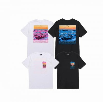 上新款号 S028 stussy 斯图西 晴朗海面印花短袖T恤 原版打造 细节高控 -面料精选230G纯棉面料 手感柔软舒适 吸汗透气. -百搭款 原单品质 情