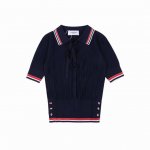thom Browne Tb 针织系带polo 短袖T恤 原版定制面料 辅料 尺码 1 2 3