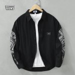 上新 ！！ ！！！ Vans万斯 专柜品质日系高级感纯棉时尚个性腰果花拼插潮流长袖衬衣 迏人个性潮货 上身效果佳超有风范 日式港风拼接设计 适合任何的穿搭风 视