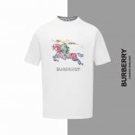 款号#Z23 巴宝莉彩色战马刺绣圆领短袖 Burberry官网一致款式 面料：32支双纱280克纯棉面料 同缸同色织染螺纹 颜色一致 工艺：进口机器饱满万针字母