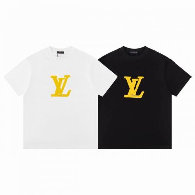 款F13 Lv 顶级高品质 louis Vuitton 路易威登 凹凸大Logo烫画短袖T恤 三标齐全 采用高克重克重纯棉面料 立体烫图工艺 手感非常舒服 Os