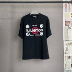 C25 lululemon露露乐蒙 300高克重 高端绒面发泡立体胶工艺 独家专供新款原单男士休闲短袖 高端定制 高版本 时尚百搭爆款 进口面料 手感超柔软细腻