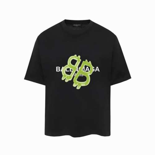 649#P60 ，Balenciaga巴黎世家印花短袖T恤 - 面料经过2次高温缩水固色 不变形不缩水不起球 -正确Os版型 不省面料 只做穿上有效果的高质量产