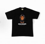 00150款A Bathing Ape 米洛鲨鱼帽印花短袖T恤 男女同款 码数Smlxlxxl 黑篮，黑红，黑灰