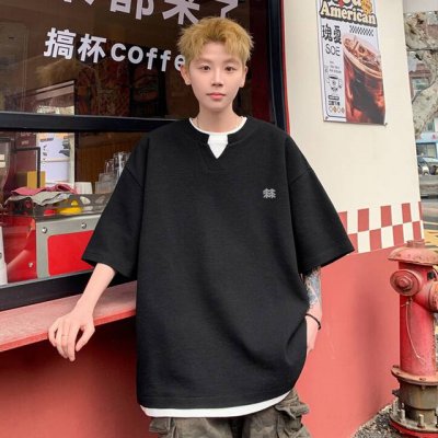 上新 可隆V领短袖轻薄款商务夏季户外两用T恤压胶凉感无痕polo！ 可隆Upf +凉感防晒男款休闲商务 弹力十足，有垂感，吸湿排汗加进去的，防嗮，冰感全部满足，