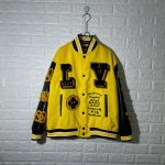 b03 - Lv 谷爱凌同款老虎万针刺绣棒球服 700G 尼料荔枝纹皮 -M L Xl Xxl 黄