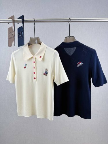 保罗 小熊Polo短袖 71%人造丝，29%聚酯纤维 人造丝赋予面料丝绸般的顺滑触感，和良好的贴身舒适性，聚酯纤维弥补了人造丝易皱的缺点，提升抗皱性，减少熨烫需