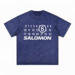 合作让利 高端品质 Maison Margiela 2025 Fall 春夏系列 标语数字短袖T恤 采用进口康丽数码白墨直喷印花 定染高品质潮牌32支加密双纱1