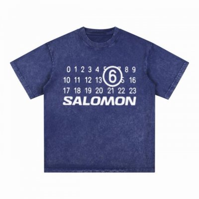 合作让利 高端品质 Maison Margiela 2025 Fall 春夏系列 标语数字短袖T恤 采用进口康丽数码白墨直喷印花 定染高品质潮牌32支加密双纱1