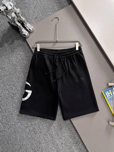 套装款！Gucci 古驰 2025新款 轻奢主义 贴布破坏双G字母 精工刺绣Logo 男女日常通勤穿搭必备 休闲短裤 定制毛圈面料 进口机刺绣工艺 腰标吊牌洗水