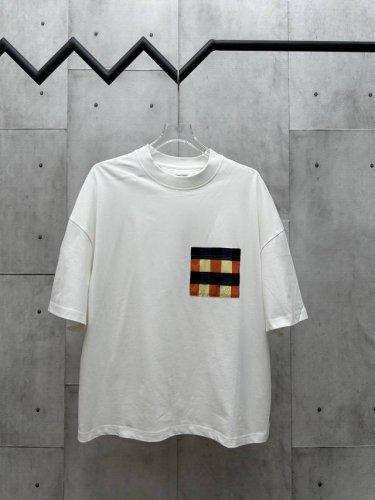 bv 25 格子口袋Tee 尺码 S M L 面料采用梭织运动面料 白色捆条为面料切割 刺绣进口田岛机 精密绣花