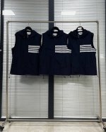 外套 四杠连帽梭织外套 双层马甲设计 滚边包别 纯棉内里 订制拉链五金 尼龙暗格纹面料 宽边大帽檐 男女同款 Size：1 2 3 4
