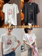 超级跑量爆款 绝绝子 新中式国风重工香家经典5号珠刺双绣爆美T恤 超舒适透气空气棉面料 手工缝制精致盘扣 百搭显瘦圆领打底短袖款 简约大气 包补单爆款 双色四码